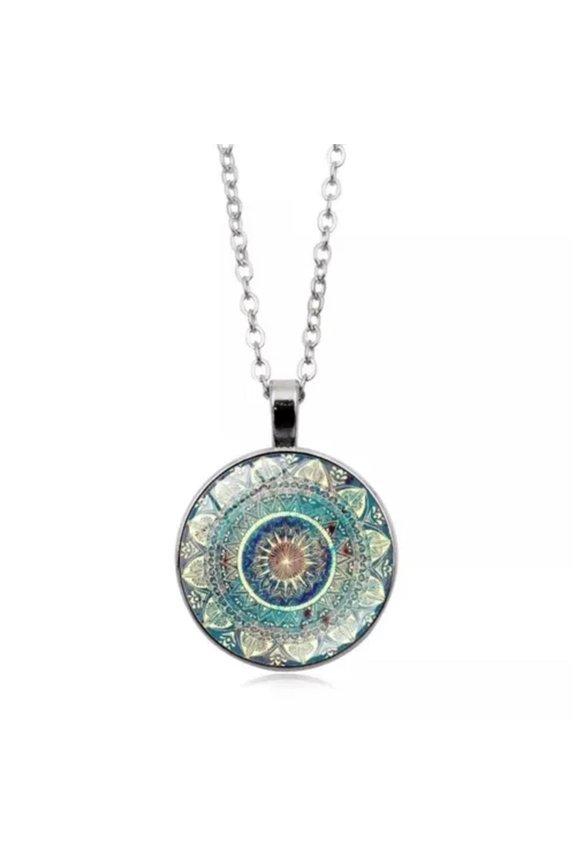 Versatile Mandala Yoga Time Gemstone Necklace Engagement Necklaces Unisex-03