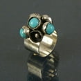 thumbnail image 1 of QQTDFG Vintage 925 Silver Turquoise Ring Women Man Wedding Party Gift Jewelry Size 6-10-#3-6, 1 of 5