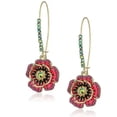 thumbnail image 1 of QQTDFG Vintage Flower 925 Silver Drop Earrings Gift Pretty Women Cubic Zirconia Jewelry-Silver, 1 of 5