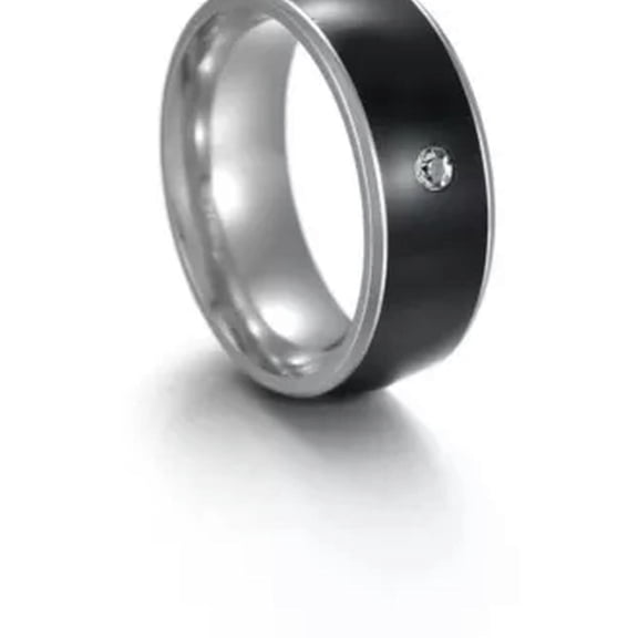 QQTDFG Waterproof Multifunctional NFC Finger Ring Smart Wearable Connect Intelligent-black-12