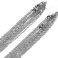 thumbnail image 1 of QQTDFG Wholesale In Bulk Lots Silver/Gold 316L Stainless Steel Rolo Oval Chain Necklace-Silver-10pcs-3.2mm wide-20 inch Necklace, 1 of 9