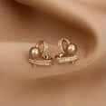 thumbnail image 1 of QQTDFG Women 925 Silver Gold Cubic Zirconia Heart Stud Earrings Wedding Jewelry Gifts-#2, 1 of 4