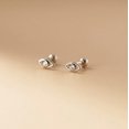 thumbnail image 1 of QQTDFG Women Jewelry 925 Sterling Silver CZ Evil Eye Stud Earrings A1628-Silver, 1 of 7