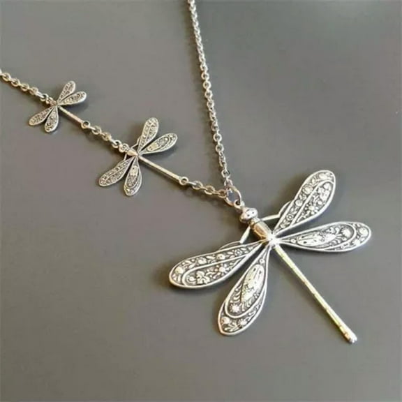 QQTDFG Women Retro 925 Silver Bird Pendant Necklace Wedding Party Band Jewelry Gift-#1