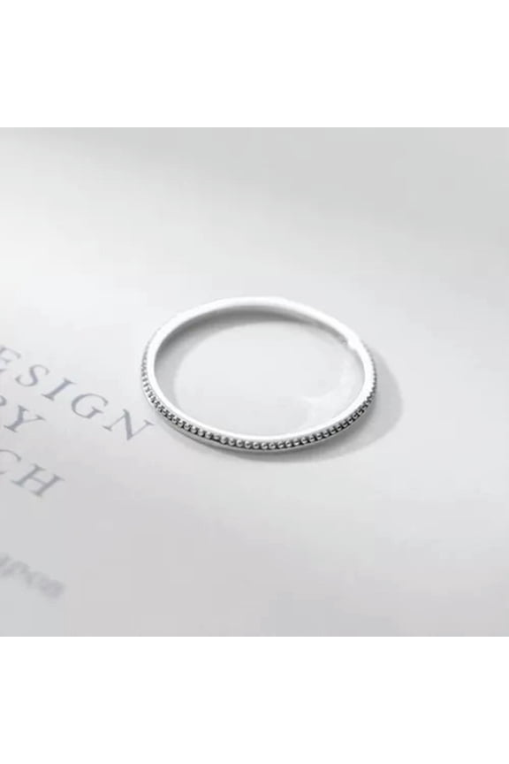 Women Sterling Silver Simple Thin Dainty Band Ring A3208-6