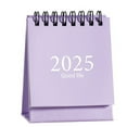 QQUOEA Reduced Mini Desktop Calendar 2025 Calendar 2025 Planner 2025