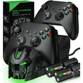 thumbnail image 1 of Xbox Controller Charging Station, QQV Charger with 2x5520mWh Rechargeable Battery Packs for Xbox Series X|S, One, Elite Controller, 1 of 7
