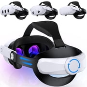 QQV Head Strap for Oculus Meta Quest 3/Quest 3S/2, VR Headset Accessories Strap with Double Knobs Adjustable Elite Headstrap