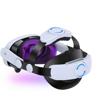 Head Strap for Oculus Meta Quest 3/3S/Quest 2, QQV Comfort VR Headset Accessories for Quest 3 with Update Adjustable Double Knobs, Soft Cushion