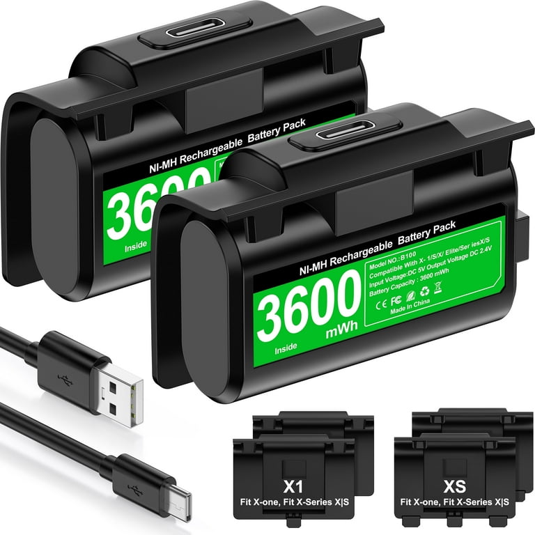 Xbox One Rechargeable Battery PDP Gaming Play & Charge Kit For Xbox