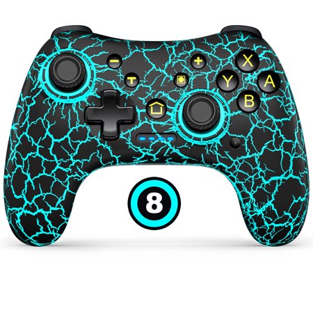 QQV Switch Controller,Switch Pro Controller for Nintendo Switch/Switch lite/Switch OLED,Wireless Switch Controller with Turbo,Wake-up Function,Programmable and Adjustable LED
