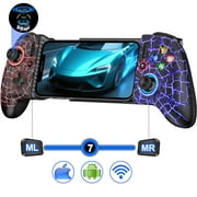 QQV Wireless Mobile Gaming Controller, Phone Controller for iPhone & Android, Switch, PC, Phone game controller with Hall Joystick and Trigger, Support Xbox Game Pass, Steam Link, Cloud Gaming
