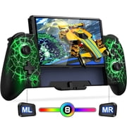 Joypad for Switch Controller, QQV Wireless Switch Pro Controller for Switch/Switch OLED with Wake-up, Programmable, Turbo & RGB