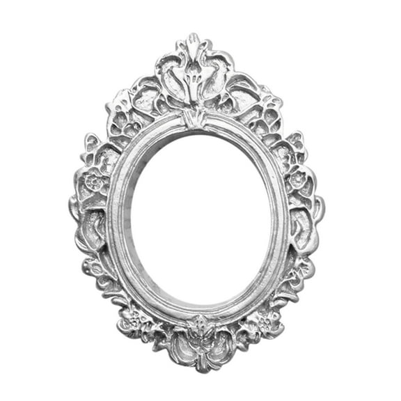 QQYIDA 2.5 in x 3.5 in Silver Oval Picture Frames