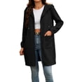 thumbnail image 1 of QQZ 2026 Fall Long Zip Up Hoodie Jacket Coat For Women, Oversized Full Zip Long Sweatshirt For Women, 1 of 9