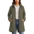 thumbnail image 1 of QQZ Long Tunic Oversized Hooded Zip Up Cardigan For Women, Long Sleeve Wind Resistant Cardigan Sweaters For Women, Lightweight Fall Outfits For Travel Business Casual Outdoor Daily Wear, 1 of 8