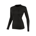 thumbnail image 1 of QQZ Women's Fleece Lined Thermal Long Sleeve Top, Crew Neck Base Layer Undershirt, Moisture-Wicking Heat Retention Shirt for Cold Weather Skiing Layering Warmth, 1 of 3