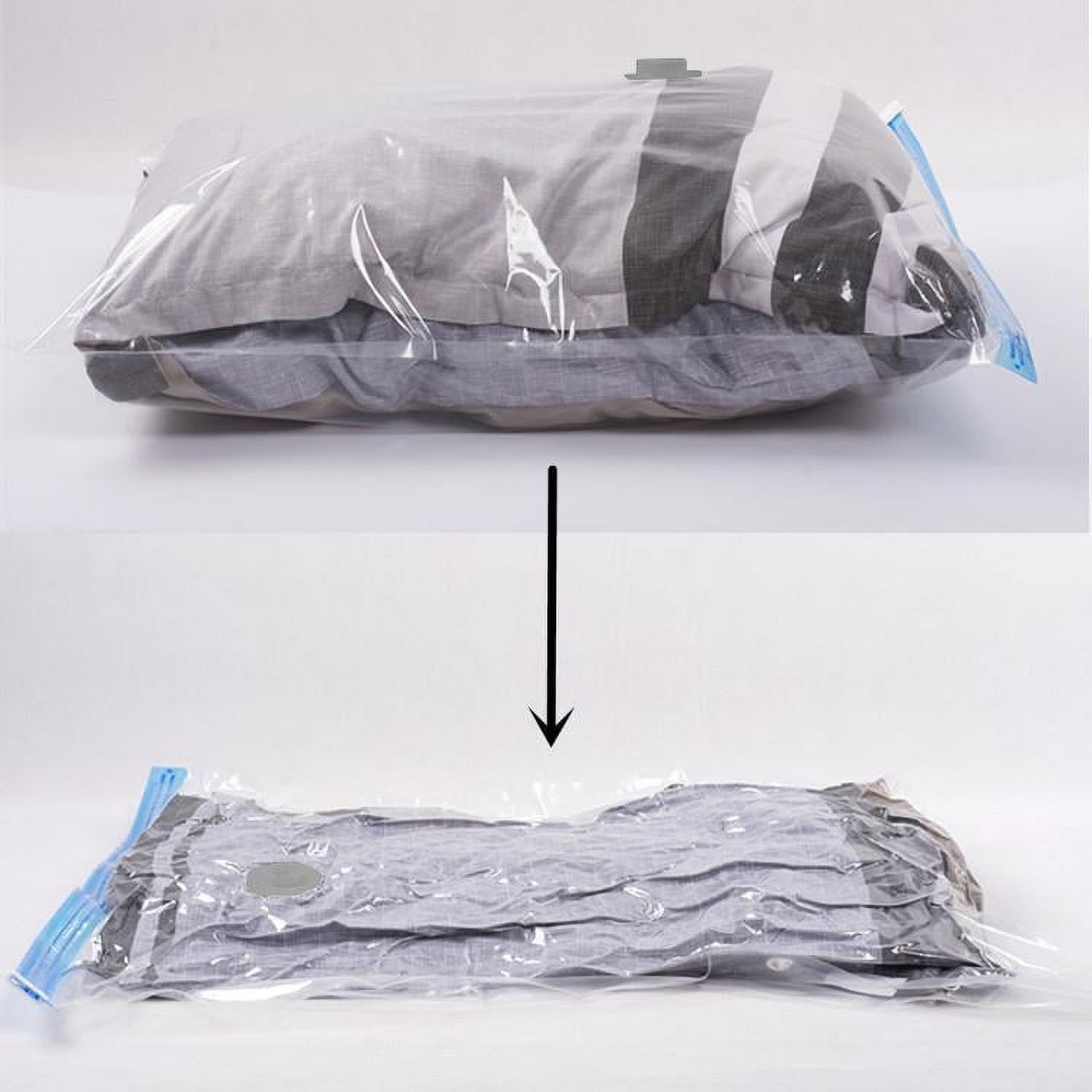 QQbed 100 Pack Large Double Seal Waterproof Vacuum Storage Bags 35"x28" (90x70cm) Reduces Size by up to 80%