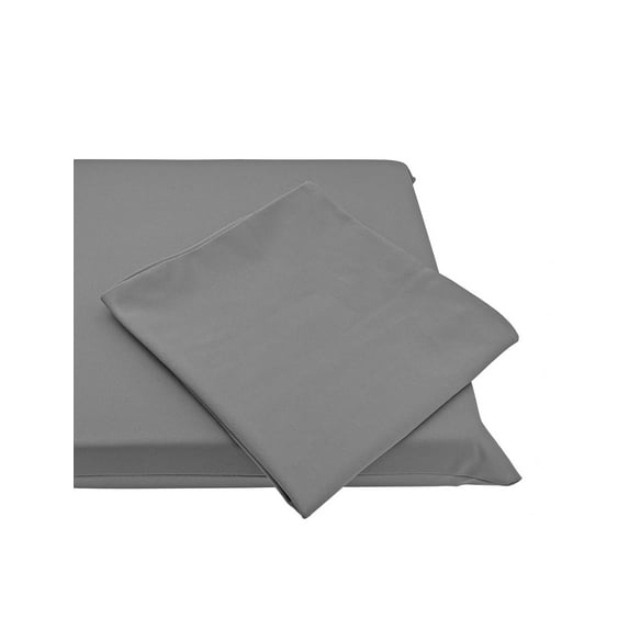 QQbed 2 Pack Water-resistant Gray Elastic 22"x20" Flat Cover for Multiple Sizes of Patio and Outdoor/Indoor Chair Cushions