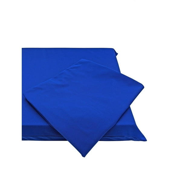 QQbed 2 Pack Water-resistant Royal Blue Elastic 28"x26" Flat Cover for Multiple Sizes of Patio and Outdoor/Indoor Chair Cushions