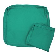 QQbed Outdoor Seating Cushions 4 Pack Deep Seat 24" x 22" x 4" Peacock Blue