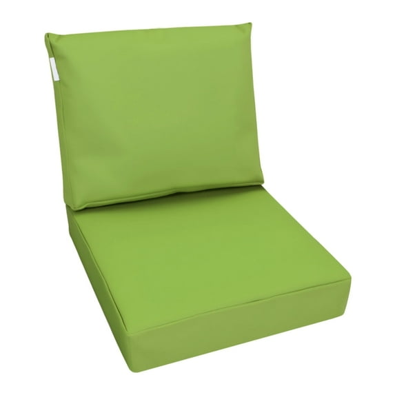 QQbed 24"x22" Memory Foam Back Pillow and Seat Cushion Set for Outdoor Patio Seats