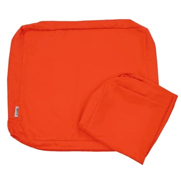 QQbed Deep Seat Cushion Covers, 4-Pack, Tango, Water-Resistant, 24"x22"x4", Machine Washable
