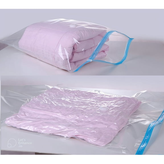 QQbed 50 Count Extra Large Vacuum Zipper Seal Bags  - for Big Adult Storage, Closets, and Organizing
