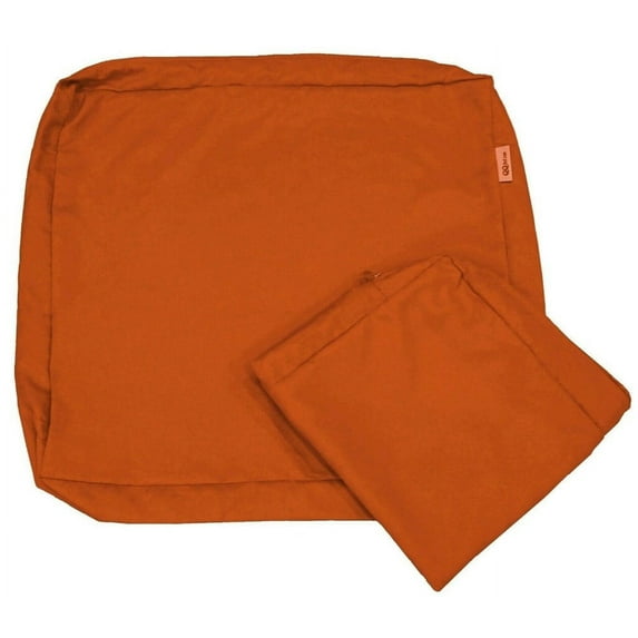 QQbed Multi Pack Outdoor Seat Chair Patio Cushion Pad Cover Duvet Case 24X22"X4" Rust Color