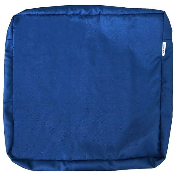 QQbed Outdoor Seat Chair Patio Cushion Pad Cover Duvet Case 20X18"X4" 18X20 Navy