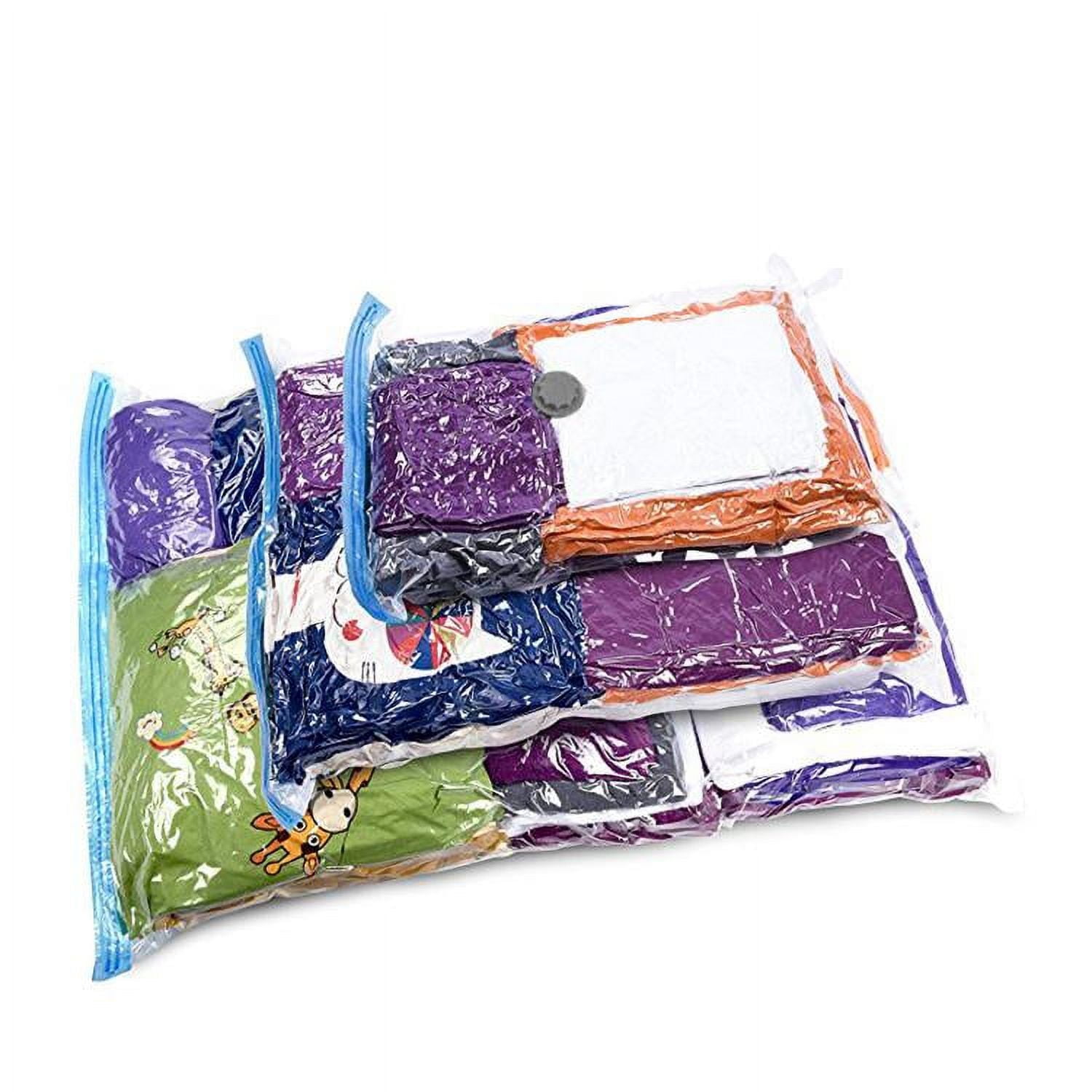 QQbed XL 25 Pack Double Seal Waterproof Vacuum Storage Bags 47"x32" (120x80cm) Reduces Size by up to 80%