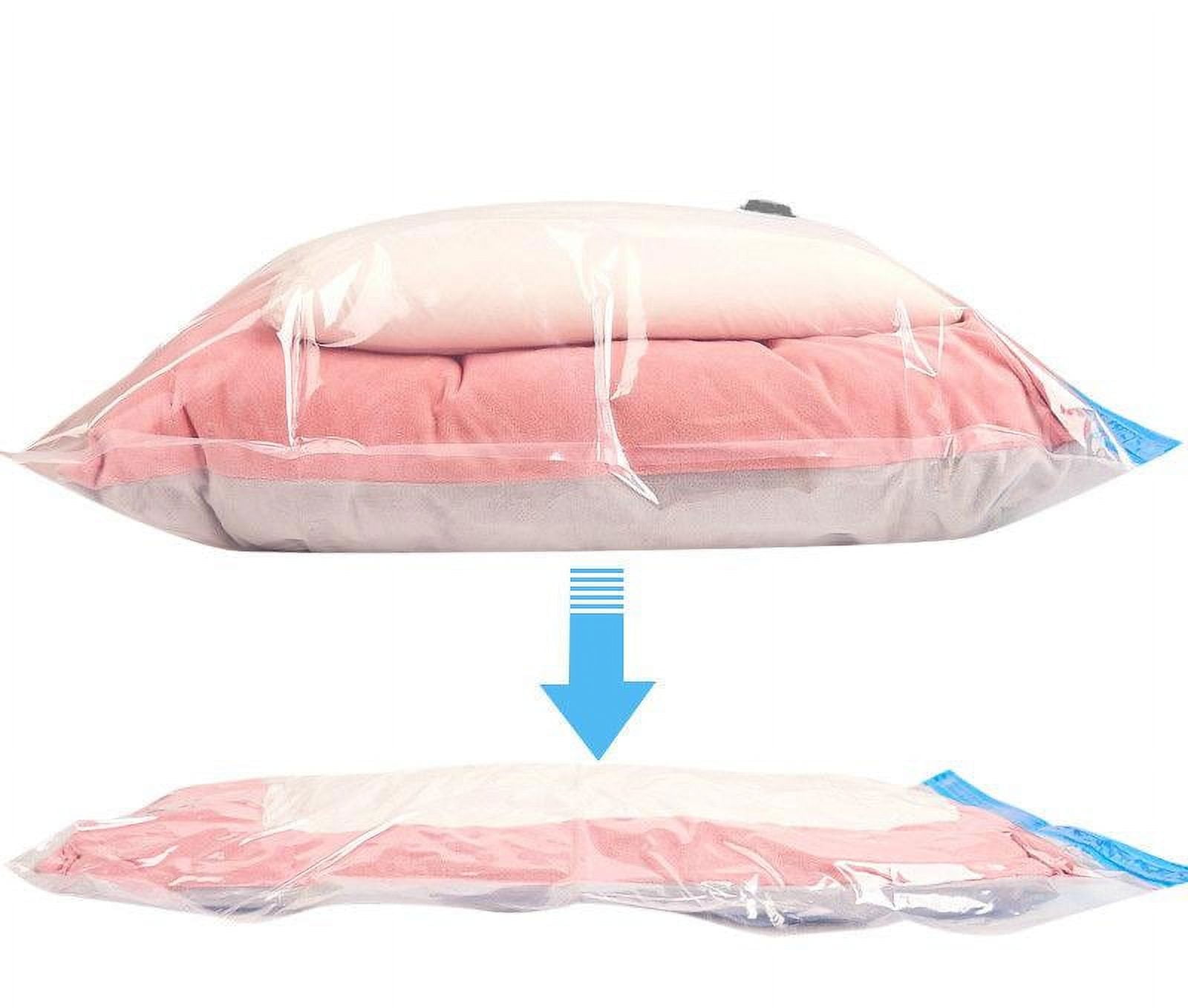 QQbed XXL 20 Pack Double Seal Waterproof Vacuum Storage Bags 52"x39" (130x100cm) Reduces Size by up to 80%