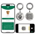 thumbnail image 1 of QR Code Smart Dog Tag with Customized Pet Profile & Location Alert – Stainless Steel Personalized Cat Name Tags (1 Pack), 1 of 10