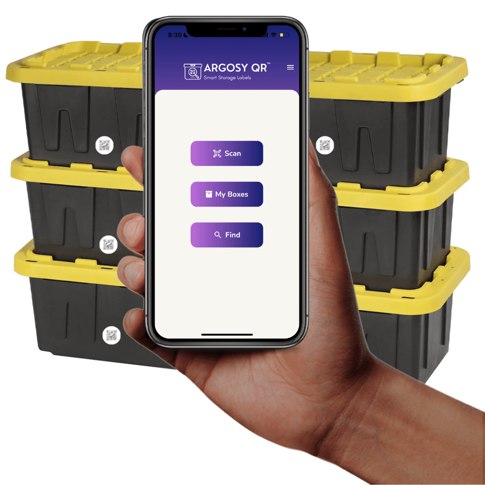 QR Labels for Moving, Storage, Organizing, Office Free iOS & Android