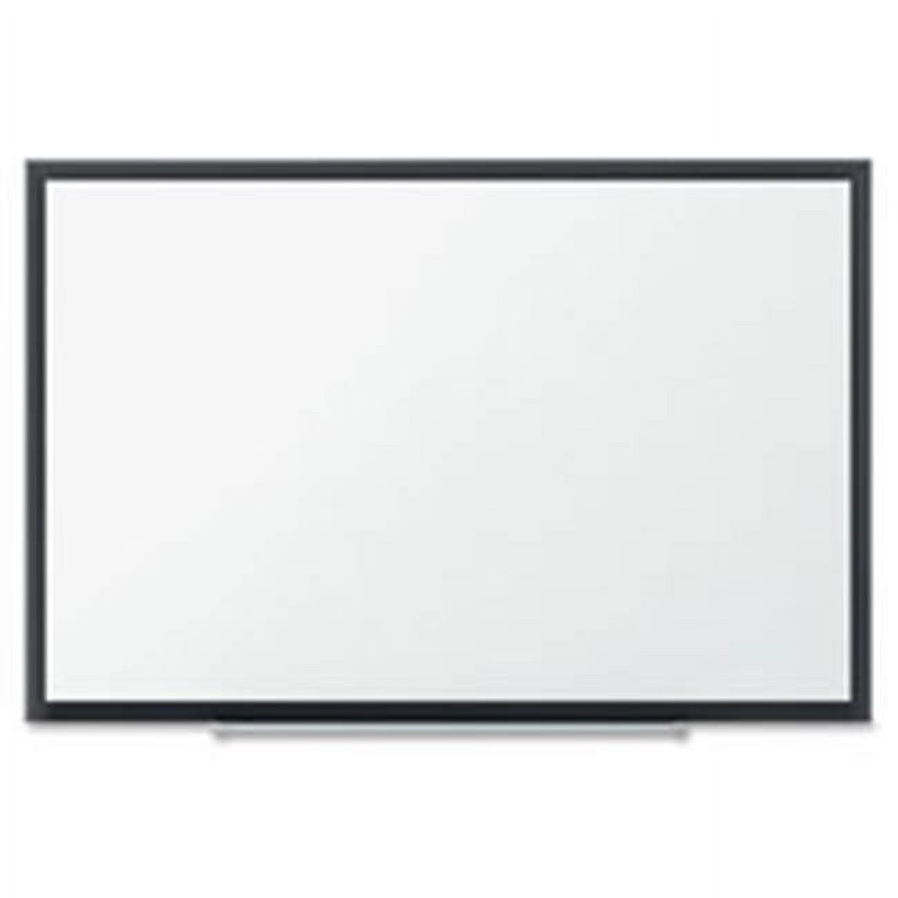 QR Porcelain Whiteboard Black Aluminum Frame 8 ft. x 4 ft.
