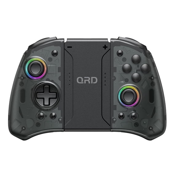 QRD Stellar T5 Wireless Joypad for OLED/PC/IOS/Android switch controller with 6-Axis Gyro & 8 Colorful LED Light Multi-mode Turbo Function