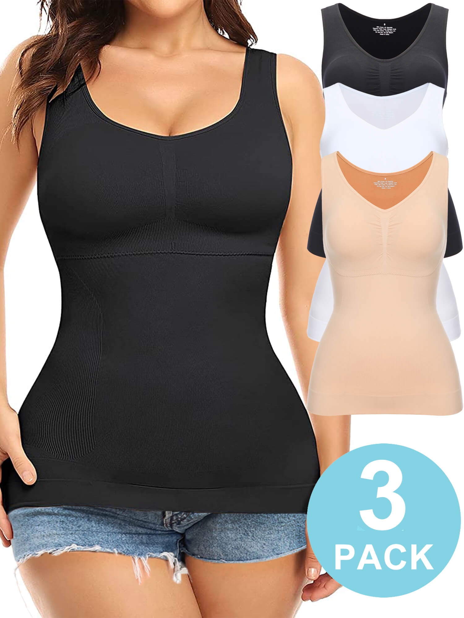 Damen Shapewear Tanktop - Trägerlos Mit Bauchkontrolle
