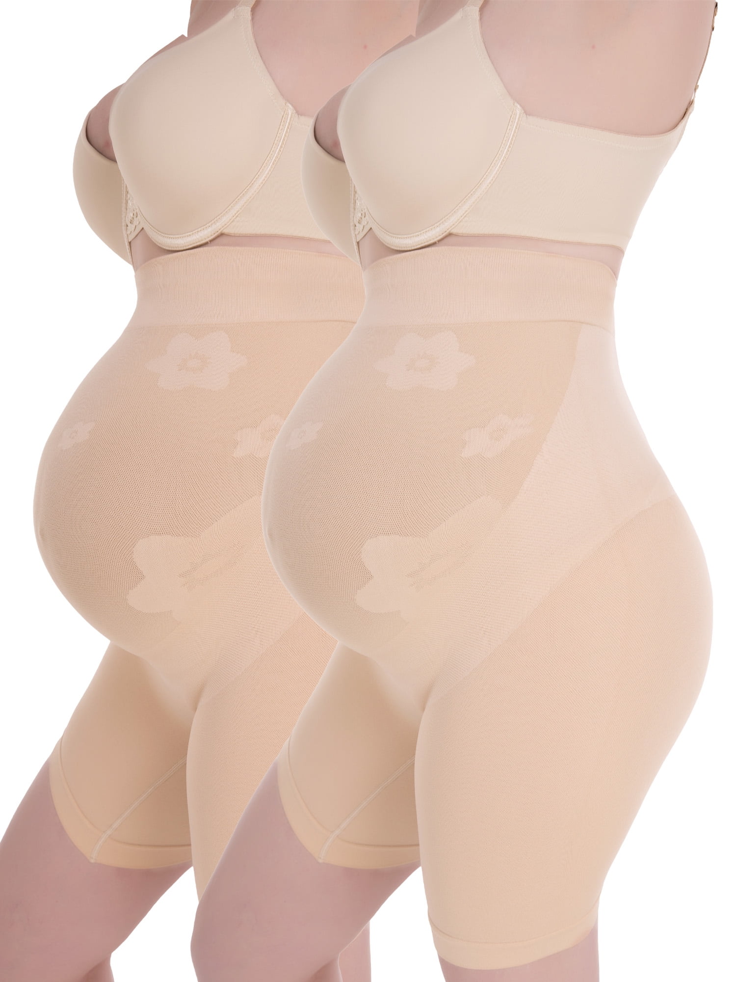 QRIC Baby Bump Full-Panel Maternity Shapewear, High Waisted Mid