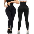 thumbnail image 1 of QRIC High Waist Corset Leggings for Women Waist Trainer Tummy Control Slim Push Up Body Shaper Workout Yoga Pants (S-XL), 1 of 6