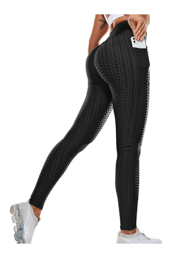Leggings with Pockets for Women High Waisted Yoga Pants for Women 4 Way Stretch Tummy Control Gym Active Leggings