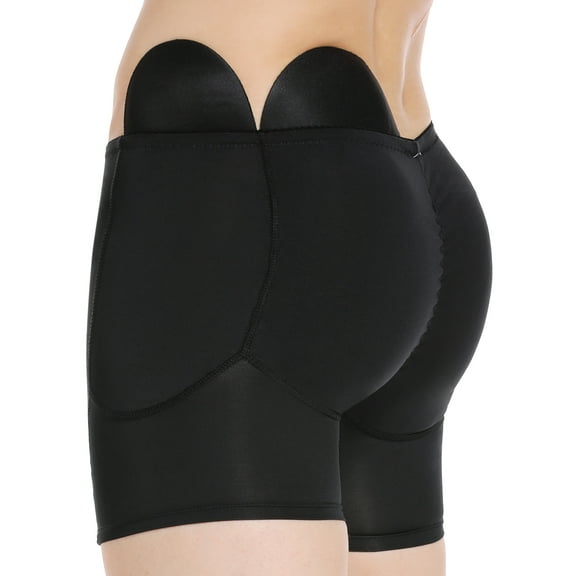 QRIC Men Butt Lifter Shapewear Butt Shaper Boxer Padded Enhancing Underwear Tummy Control