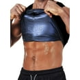 thumbnail image 1 of QRIC Men Sweat Sauna Vest Waist Trainer Body Shaper Hot Thermo Polymer Sport Fitness Gym Workout Tank Top, 1 of 6