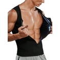 thumbnail image 1 of QRIC Men's Heat Trapping Zipper Sweat Enhancing Vest Sauna Waist Trainer Tank Top Workout Weight Loss, 1 of 6