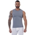 thumbnail image 1 of QRIC Men's Muscle Sleeveless Workout Tank Tops Athletic Gym Bodybuilding Training Compression Shirt, 1 of 9