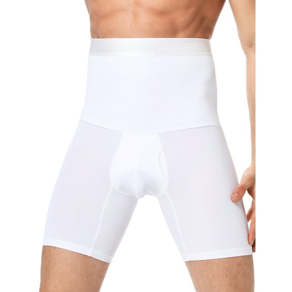 QRIC Men's Tummy Control Shorts High Waist Slimming Shapewear Body Shaper Briefs
