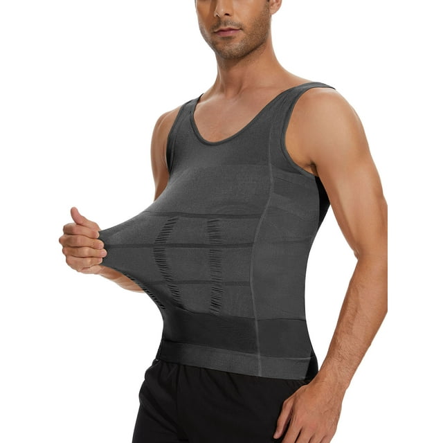 QRIC Mens Compression Shirts Slimming Undershirt Body