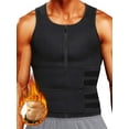 thumbnail image 1 of QRIC Neoprene Sauna Shapewear Suit for Men Waist Trainer Vest Zipper Body Shaper with Adjustable Tank Top, 1 of 7