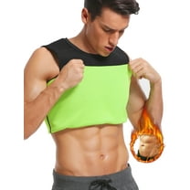 QRIC Sauna Vest for Man Sweat Vest Weight Loss Slimming Body Shaper Tank Top Workout Shirts