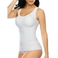 thumbnail image 1 of QRIC Shapewear Tank Top Cami Shaper with Biult-in Removable Bra Pads Tummy Control Camisole Body Shaper for Women, 1 of 6
