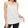 thumbnail image 1 of QRIC Summer Tank Tops for Women Basic Solid Cami with Built-in Shelf Bra Flowy Pleated Loose Fit Casual Sleeveless Camisole (S-4XL), 1 of 6